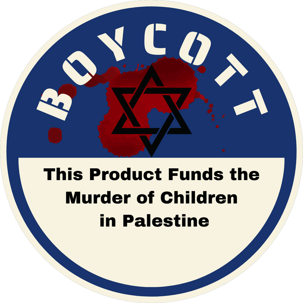 Boycott Israel for Palestine, 40 Stickers for Boycott targets