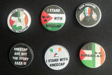 Load image into Gallery viewer, Kneecap Support pins, Badges for Palestine, Fundraising for GAZA