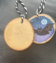 Load image into Gallery viewer, Bat Holiday Ornaments Bats, Halloween Decorations, Plastic Free Halloween Decor