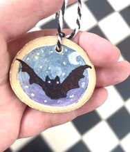 Load image into Gallery viewer, Bat Holiday Ornaments Bats, Halloween Decorations, Plastic Free Halloween Decor
