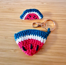 Load image into Gallery viewer, Watermelon Keyring Bag Charm for Palestine, Fundraising for GAZA
