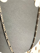 Load image into Gallery viewer, Vintage Silver Heavy Figaro chain