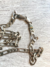 Load image into Gallery viewer, Vintage Silver Heavy Figaro chain