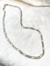 Load image into Gallery viewer, Vintage Silver Heavy Figaro chain
