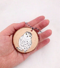Load image into Gallery viewer, Bird Holiday Ornaments THREE Christmas Birds Decorations Barn Owl, Snowy Owl, Robin Ornament THREE Christmas Decorations Robin Owl Decor