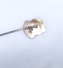 Load image into Gallery viewer, Sterling Silver Stick Pin Newport Shropshire England Stamped Silver Lapel Pin Menswear Fish Crest Silver Stick Pin Men Gift Collar Pin