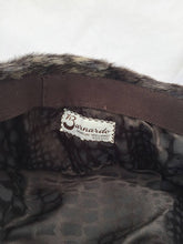Load image into Gallery viewer, Vintage Fur Hat Real Fur Hat Russian Style Hat Irish Luxury Fur Brand BARNARDOS Genuine fur Two toned Tidy Fur Hat Neat Fur Great Condition