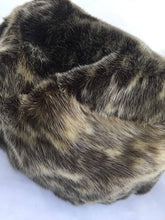 Load image into Gallery viewer, Vintage Fur Hat Real Fur Hat Russian Style Hat Irish Luxury Fur Brand BARNARDOS Genuine fur Two toned Tidy Fur Hat Neat Fur Great Condition