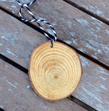 Load image into Gallery viewer, Wooden Barn Owl Christmas Ornament ONE Barn Owl Holiday Decoration, Rustic Owl Decoration Christmas Ornament Handpainted Owl Hygge Christmas