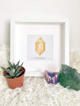 Load image into Gallery viewer, CITRINE November Birthstone Art Print. Choose Framed or Unframed