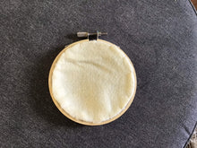 Load image into Gallery viewer, Embroidered Hoop Art Floral Wreath Small Botanical Sun Print Embroidered Wall Art Embroidery Hoop Art