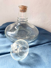 Load image into Gallery viewer, Vintage Ships Decanter, Wide Based Decanter with Large Glass Stopper