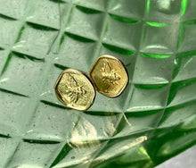 Load image into Gallery viewer, Golden Bee Earrings, Gold Bee Studs