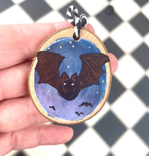 Load image into Gallery viewer, Bat Holiday Ornaments Bats, Halloween Decorations, Plastic Free Halloween Decor
