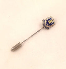Load image into Gallery viewer, Sterling Silver Stick Pin Newport Shropshire England Stamped Silver Lapel Pin Menswear Fish Crest Silver Stick Pin Men Gift Collar Pin
