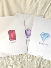 Load image into Gallery viewer, AMETHYST February Birthstone Print. Choose Framed or Unframed
